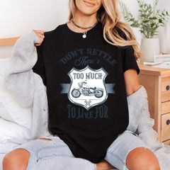 Don Settle Motorcycle Vintage Vintage Retro Ready to Press DTF Transfer for Dtf