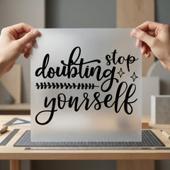 Don Stop Doubting Yourself Aesthetic Ready to Press DTF Transfer for Dtf