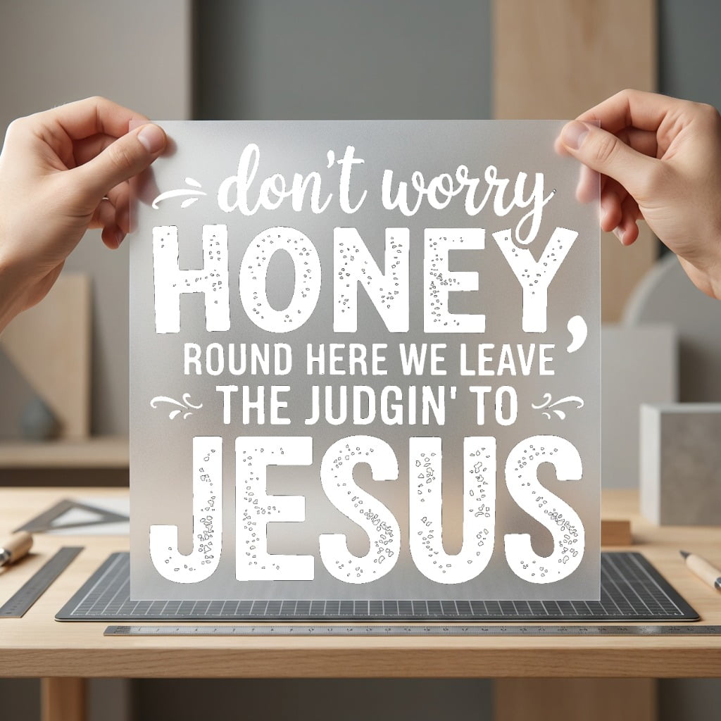 Don Worry Honey Judgin Christian Faith Ready to Press DTF Transfer for Dtf