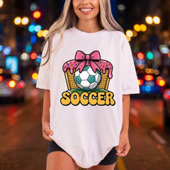 Donut Soccer Ball Sports Fitness Ready to Press DTF Transfer for Dtf