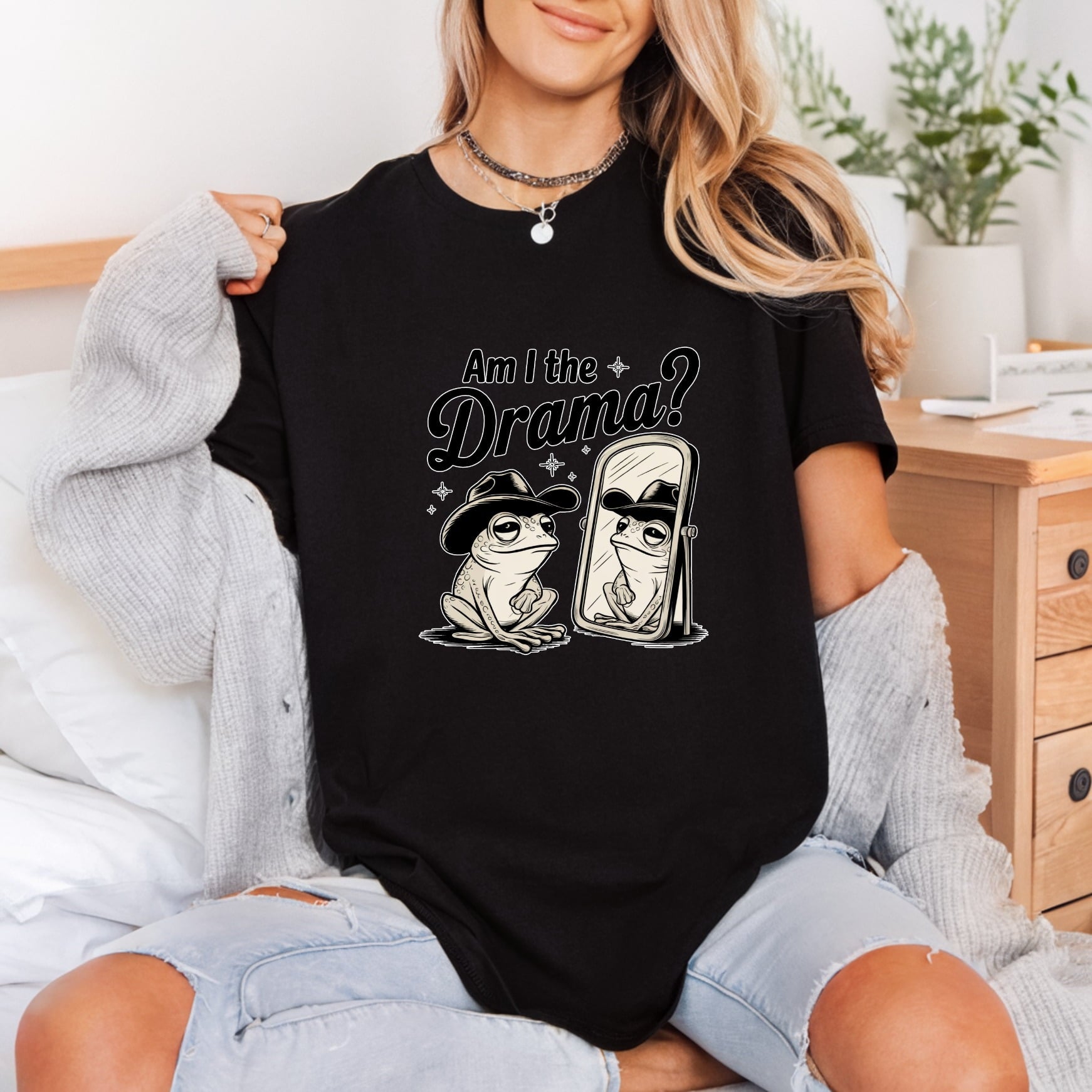 Drama Frog Retro Funny Funny Sarcastic Ready to Press DTF Transfer for Dtf
