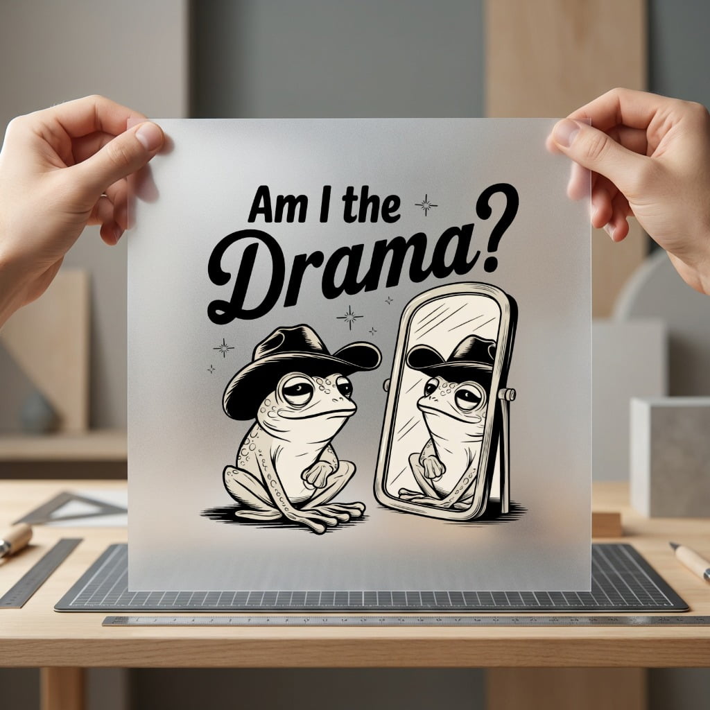 Drama Frog Retro Funny Funny Sarcastic Ready to Press DTF Transfer for Dtf