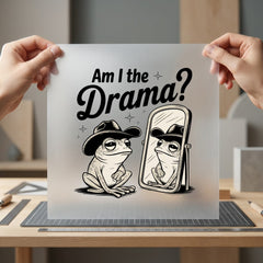 Drama Frog Retro Funny Funny Sarcastic Ready to Press DTF Transfer for Dtf