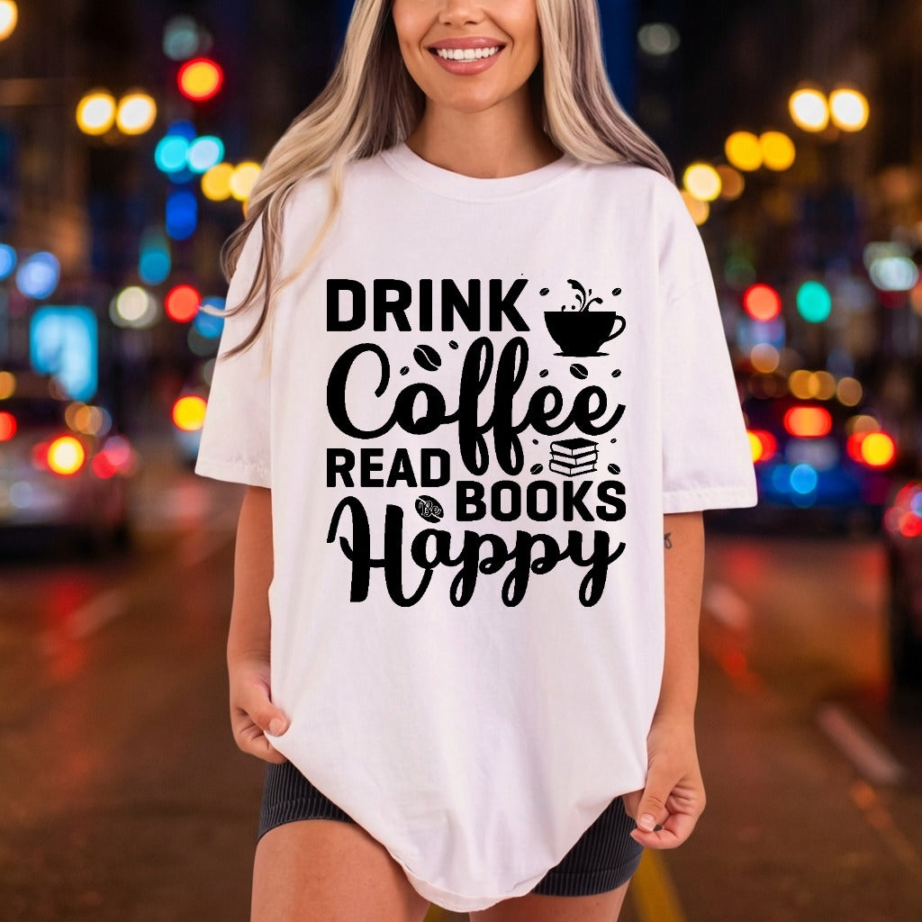 Drink Coffee Read Books Aesthetic Ready to Press DTF Transfer for Dtf