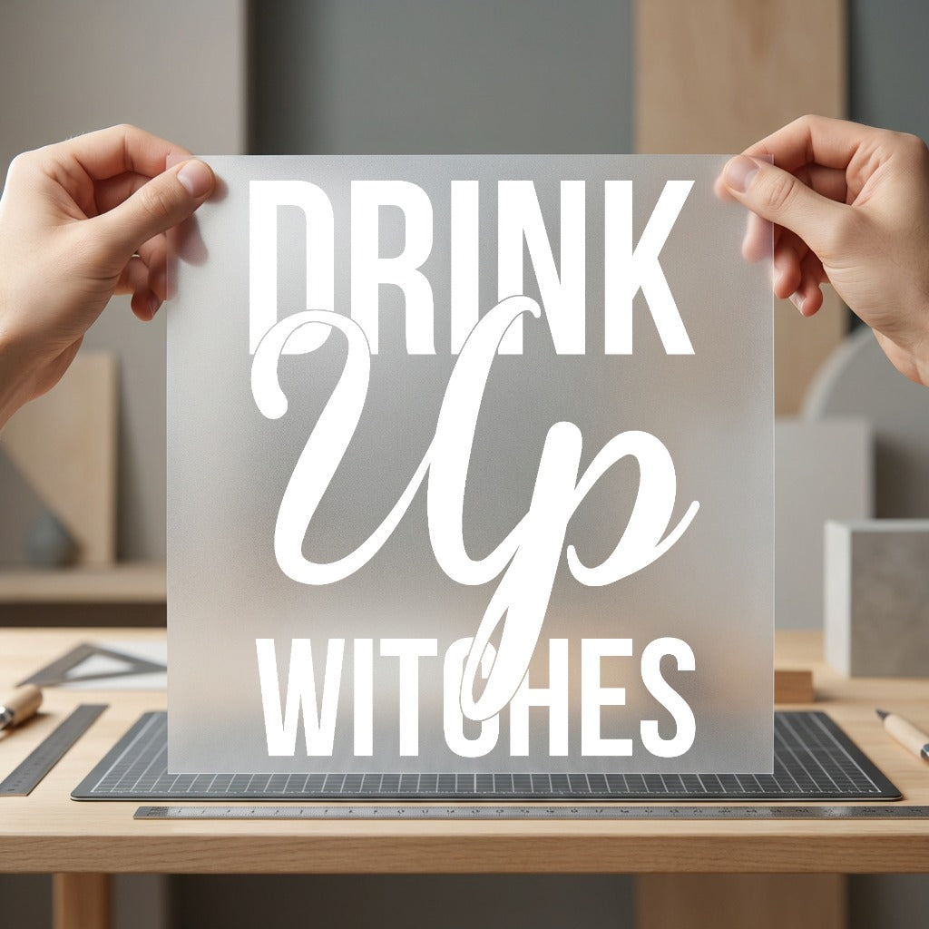 Drink Witches Spooky Script Halloween Ready to Press DTF Transfer for Dtf