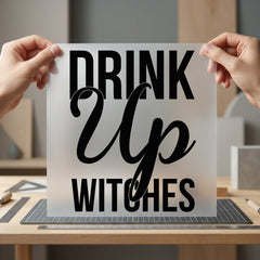 Drink Witches Spooky Script Halloween Ready to Press DTF Transfer for Dtf