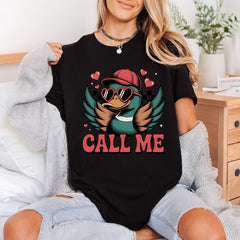Duck Call Retro Style Valentine Funny Ready to Press DTF Transfer for Dtf