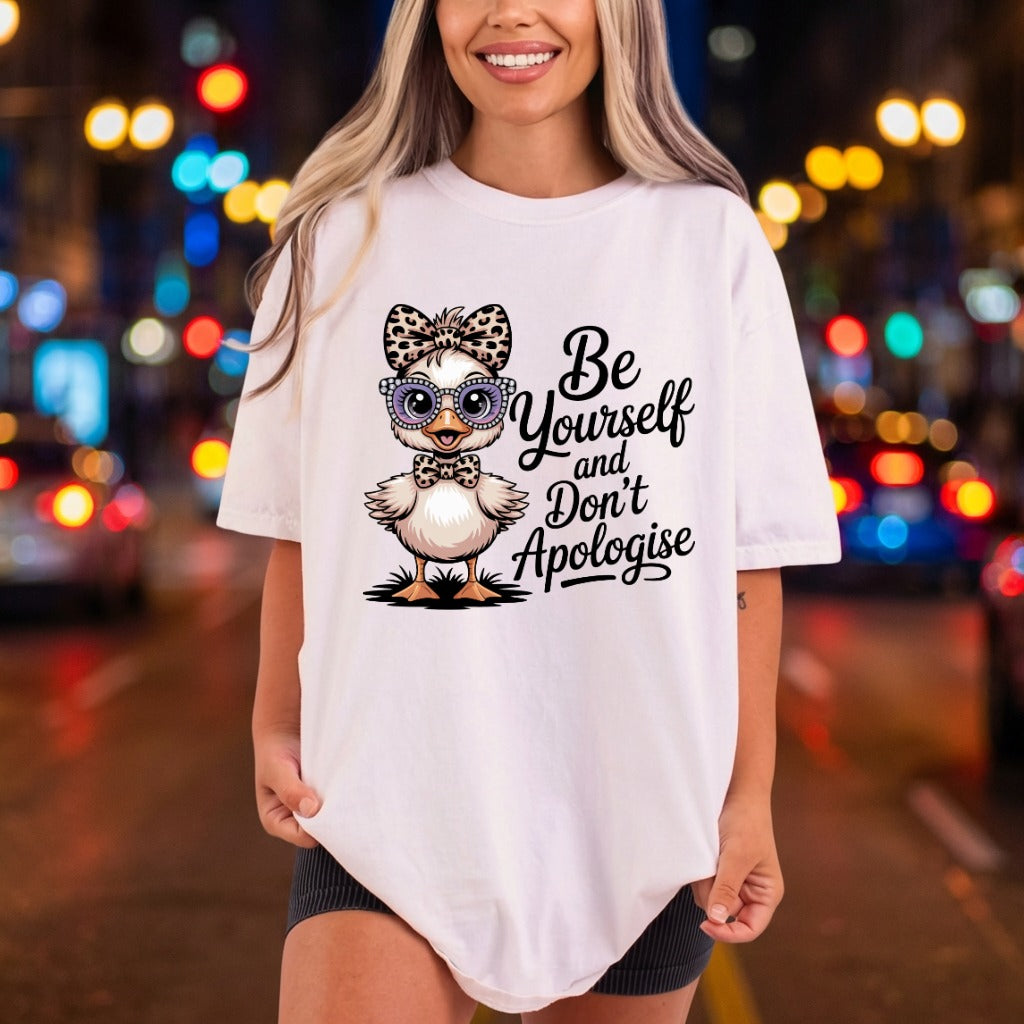 Duck Yourself Cartoon Diy Cute & Kawaii Collection Cute Animals Collection Ready to Press DTF Transfer for Dtf