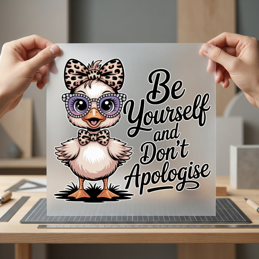 Duck Yourself Cartoon Diy Cute & Kawaii Collection Cute Animals Collection Ready to Press DTF Transfer for Dtf