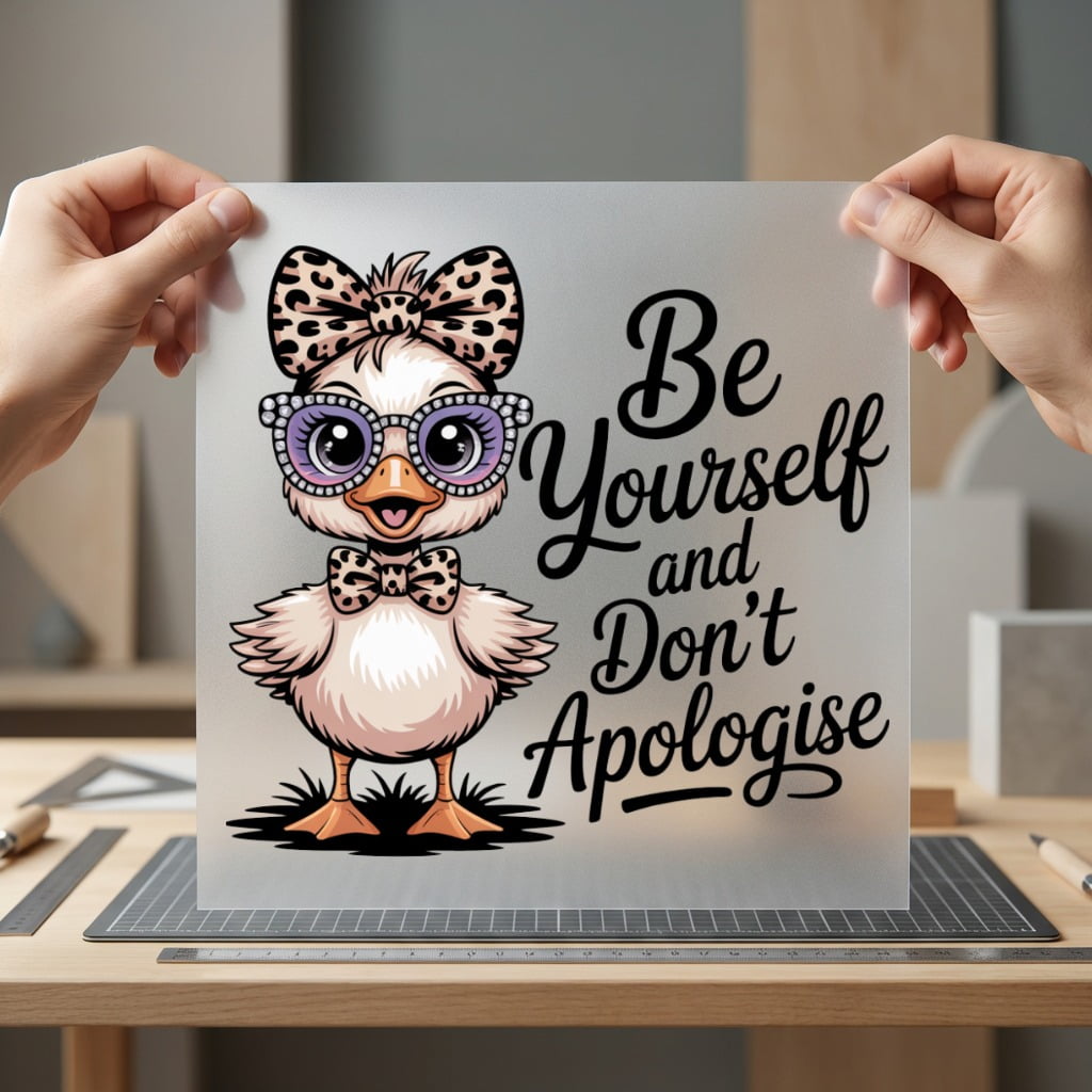 Duck Yourself Cartoon Diy Cute & Kawaii Collection Cute Animals Collection Ready to Press DTF Transfer for Dtf