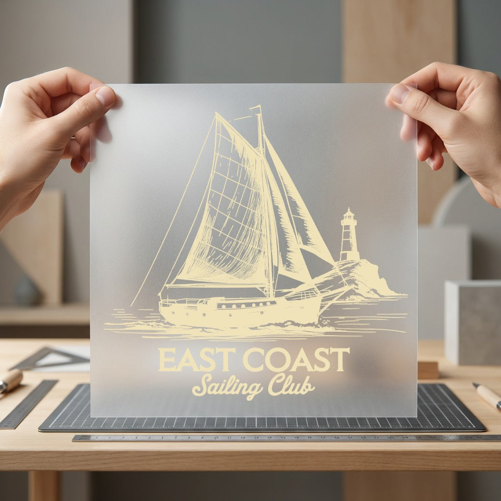 East Coast Sailing Club Usa Marine Ready to Press DTF Transfer for Dtf