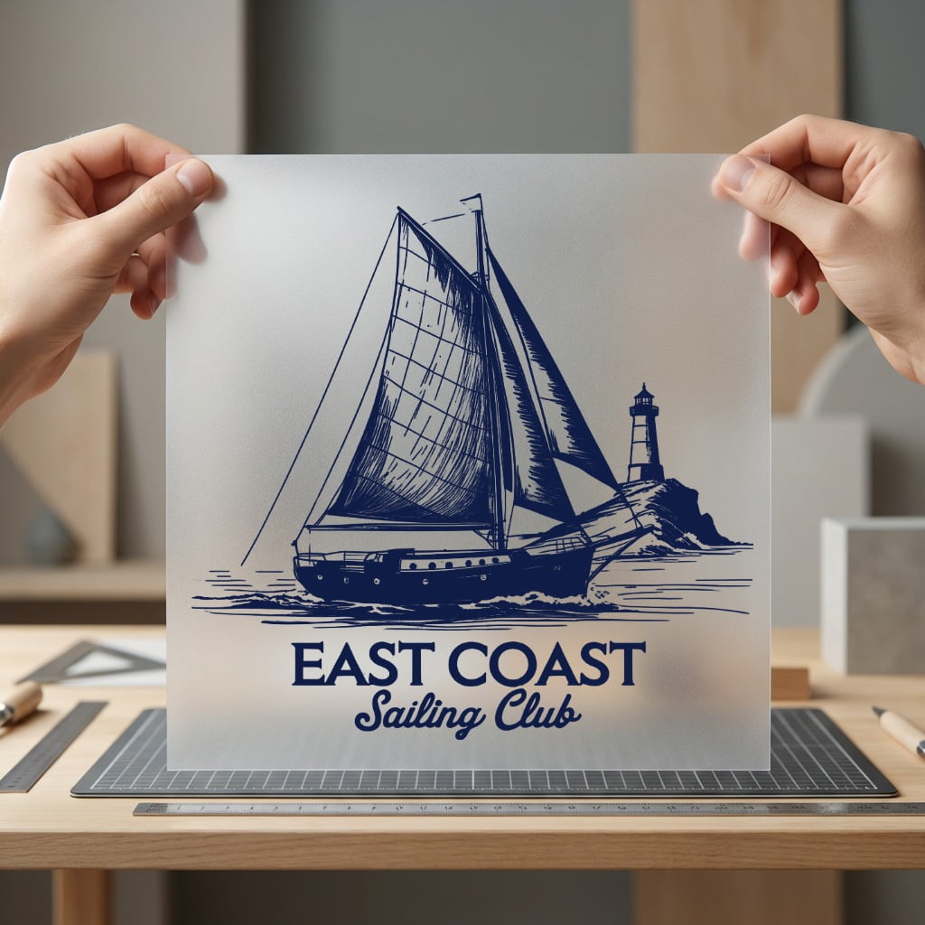 East Coast Sailing Club Usa Marine Ready to Press DTF Transfer for Dtf