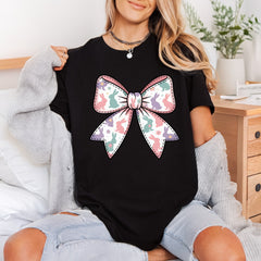 Easter Bunny Bow Pastel Easter Spring Ready to Press DTF Transfer for Dtf