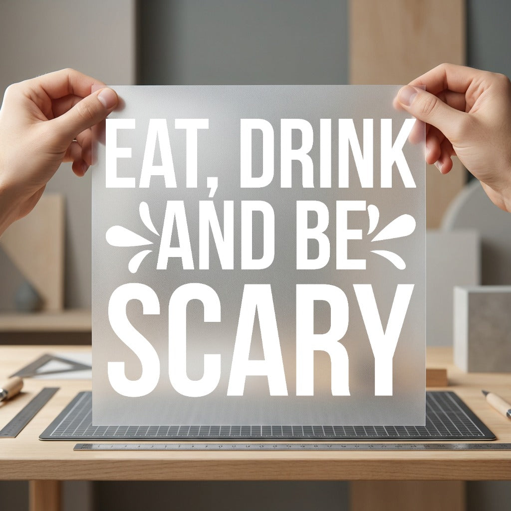 Eat Drink Scary Halloween Halloween Ready to Press DTF Transfer for Dtf