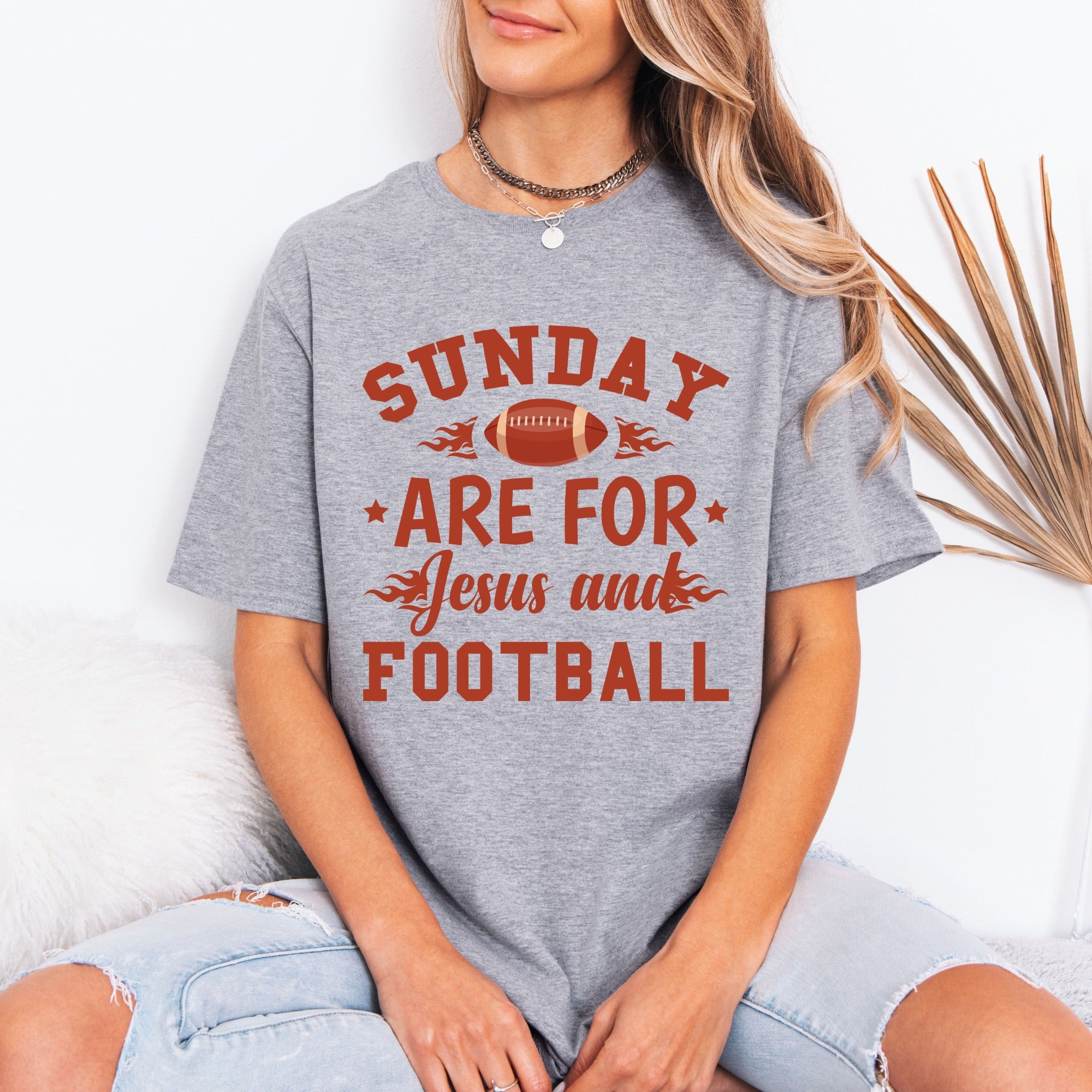 Sunday Are For Jesus & Football | Game Day Faith Tee