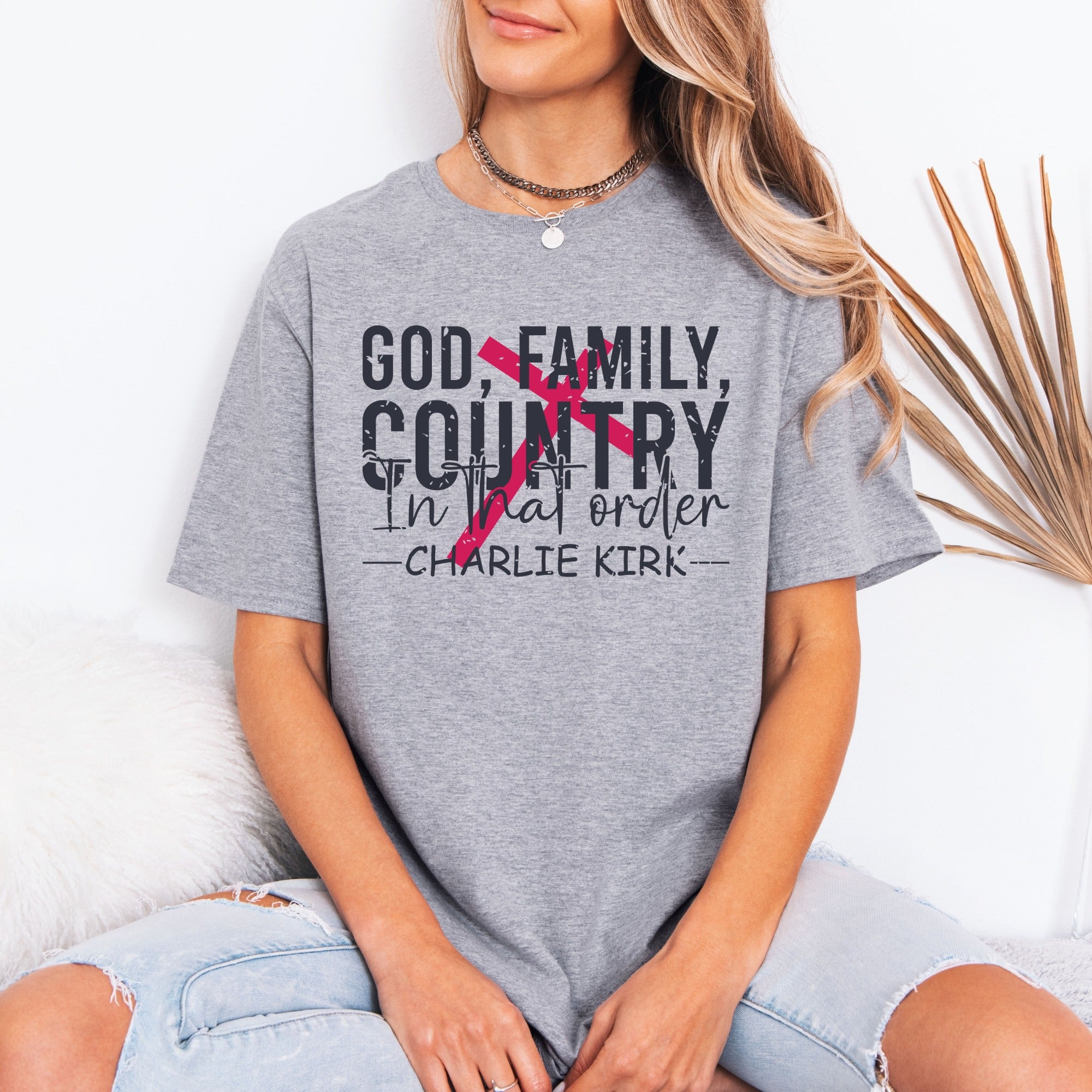 God, Family, Country | Faithful Priorities Tee