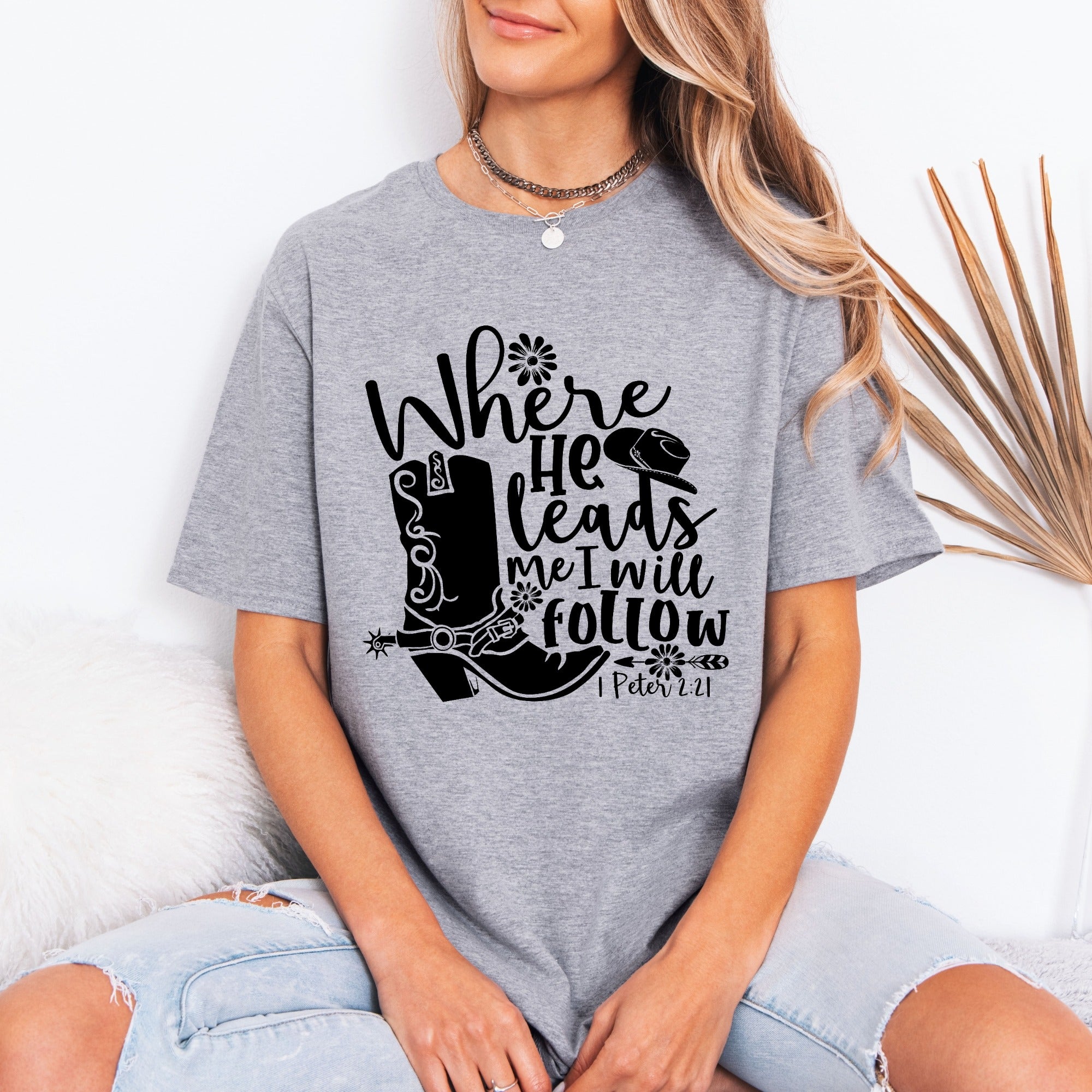 Where He Leads I Will Follow | Faith Journey Tee