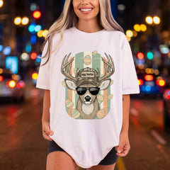 Egg Hunter Deer Easter Easter Vintage Ready to Press DTF Transfer for Dtf