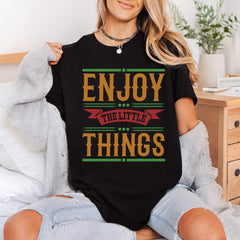 Enjoy Little Things Retro Retro Ready to Press DTF Transfer for Dtf