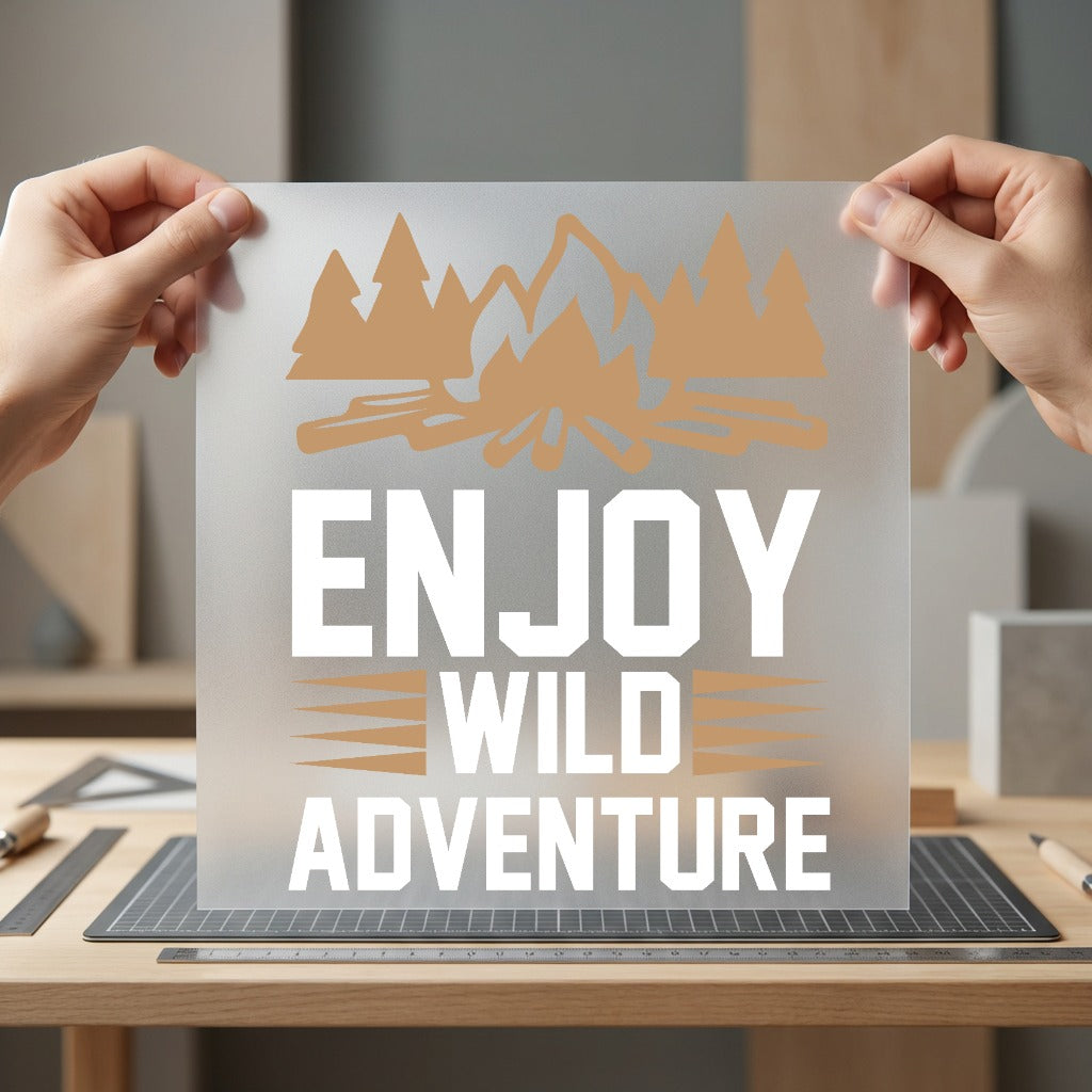 Enjoy Wild Adventure Retro Vintage Retro Ready to Press DTF Transfer for Dtf