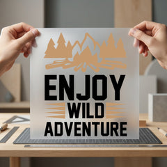 Enjoy Wild Adventure Retro Vintage Retro Ready to Press DTF Transfer for Dtf
