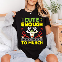 Enough Munch Reindeer Christmas Christmas Ready to Press DTF Transfer for Dtf