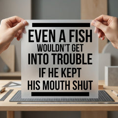 Even Fish Wouldn Get Funny Aesthetic Ready to Press DTF Transfer for Dtf