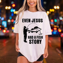 Even Jesus Had Fish Christian Faith Ready to Press DTF Transfer for Dtf