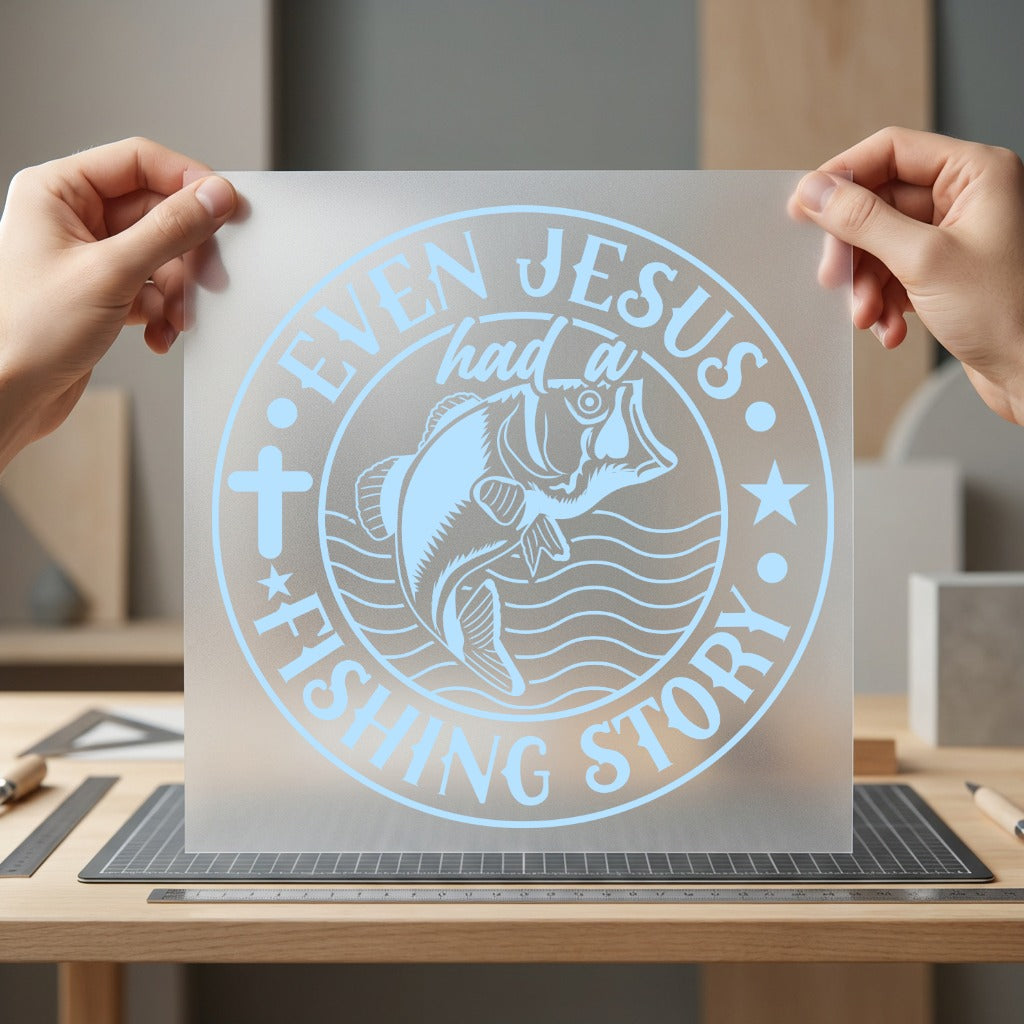 Even Jesus Had Fishing Christian Faith Ready to Press DTF Transfer for Dtf