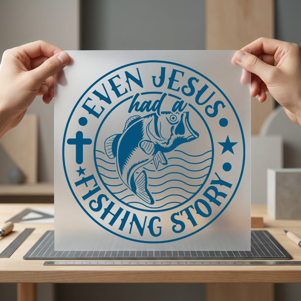 Even Jesus Had Fishing Christian Faith Ready to Press DTF Transfer for Dtf