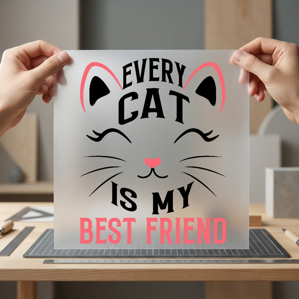 Every Cat Friend Kitty Mom Dad Ready to Press DTF Transfer for Dtf