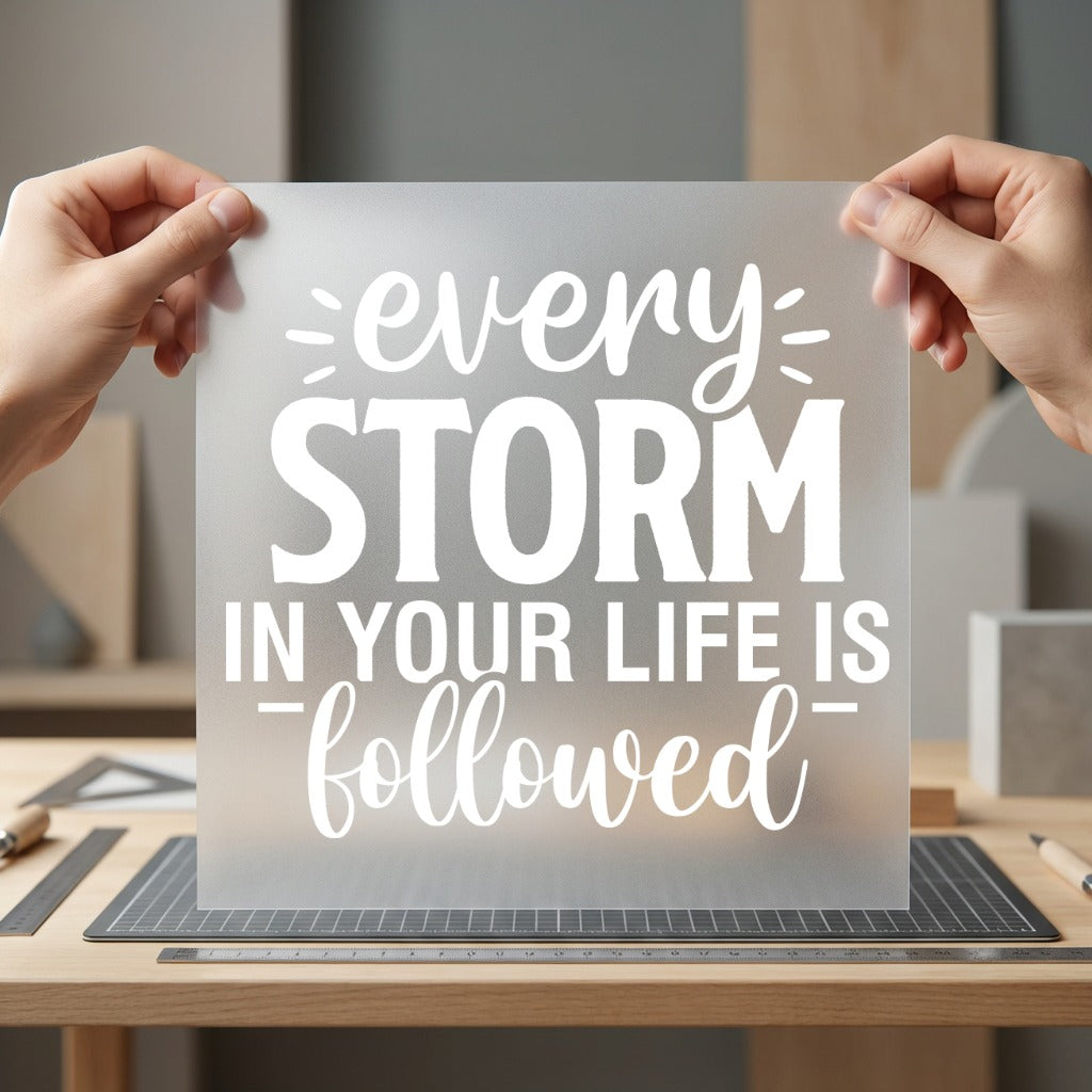 Every Storm Followed Motivational Aesthetic Ready to Press DTF Transfer for Dtf