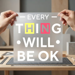 Everything Will Motivational Diy Aesthetic Ready to Press DTF Transfer for Dtf