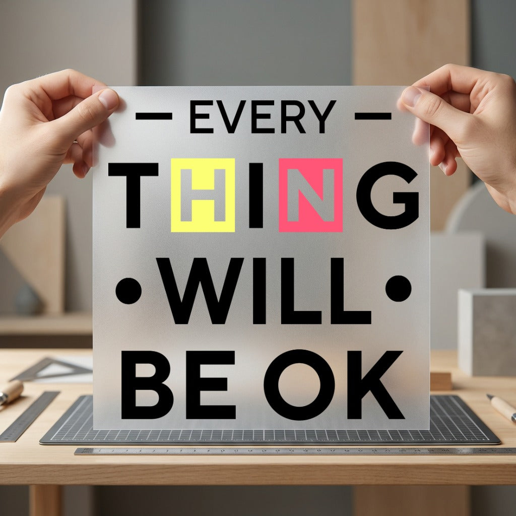 Everything Will Motivational Diy Aesthetic Ready to Press DTF Transfer for Dtf