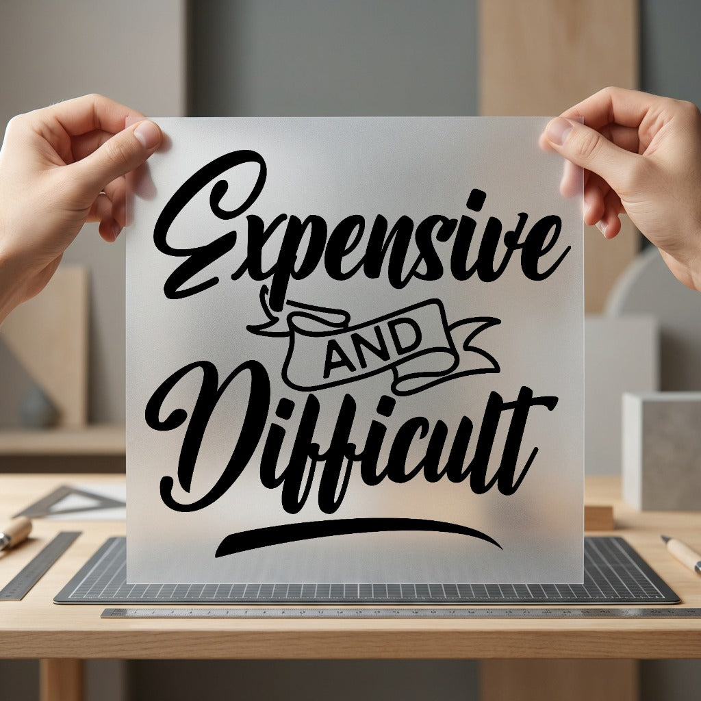 Expensive Difficult Sassy Quote Funny Sarcastic Ready to Press DTF Transfer for Dtf