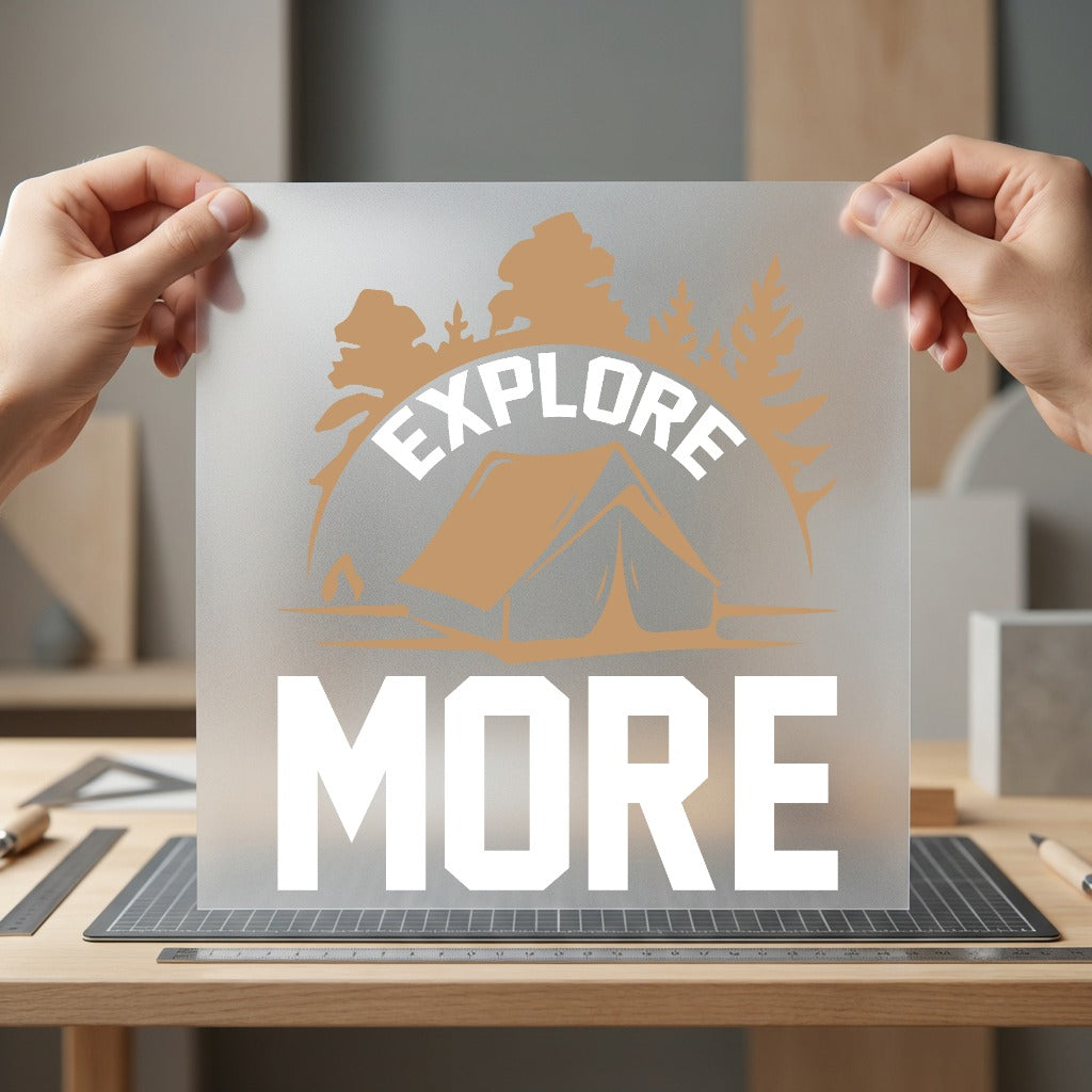 Explore More Camping Adventure Vintage Retro Ready to Press DTF Transfer for Dtf