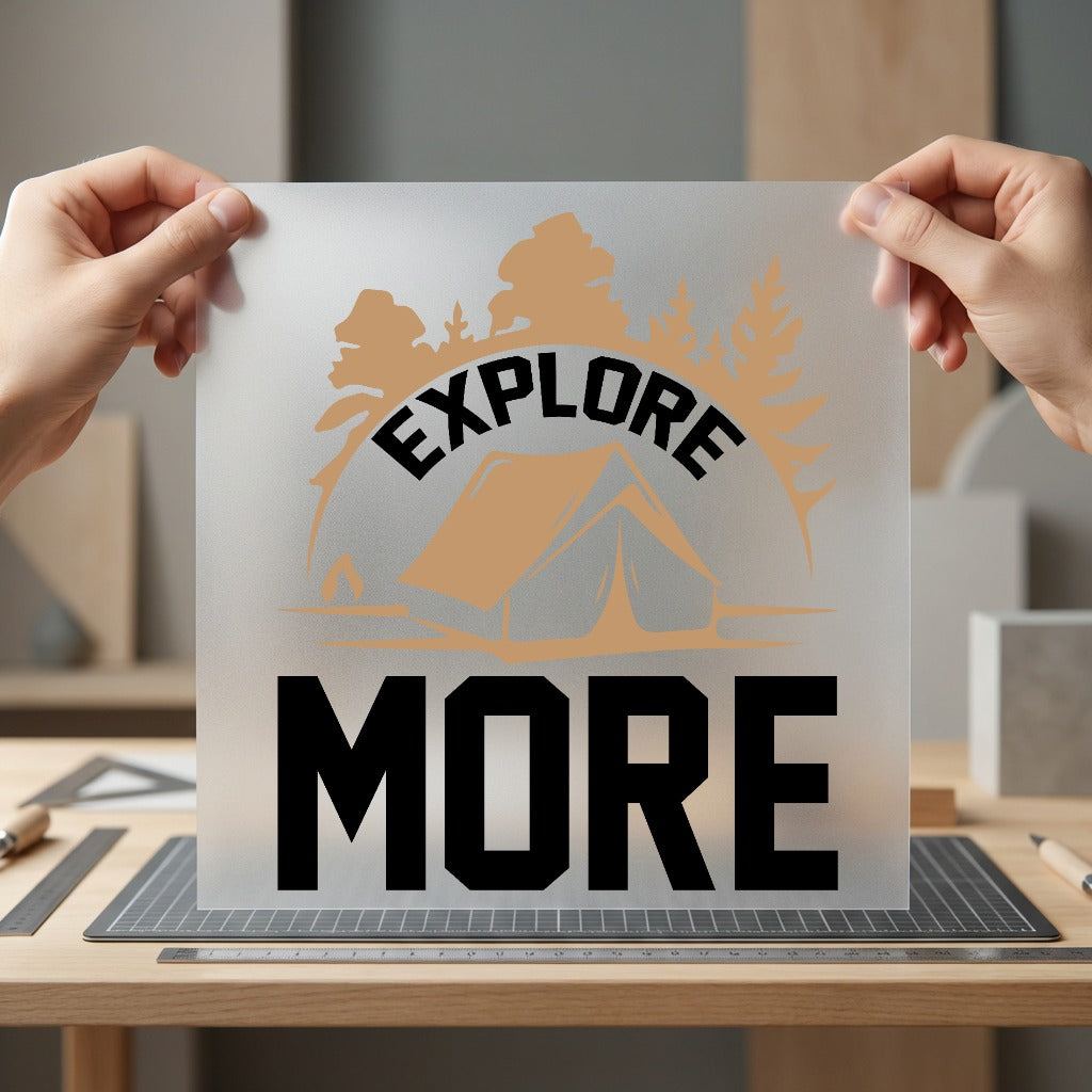 Explore More Camping Adventure Vintage Retro Ready to Press DTF Transfer for Dtf