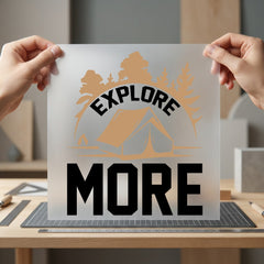 Explore More Camping Adventure Vintage Retro Ready to Press DTF Transfer for Dtf