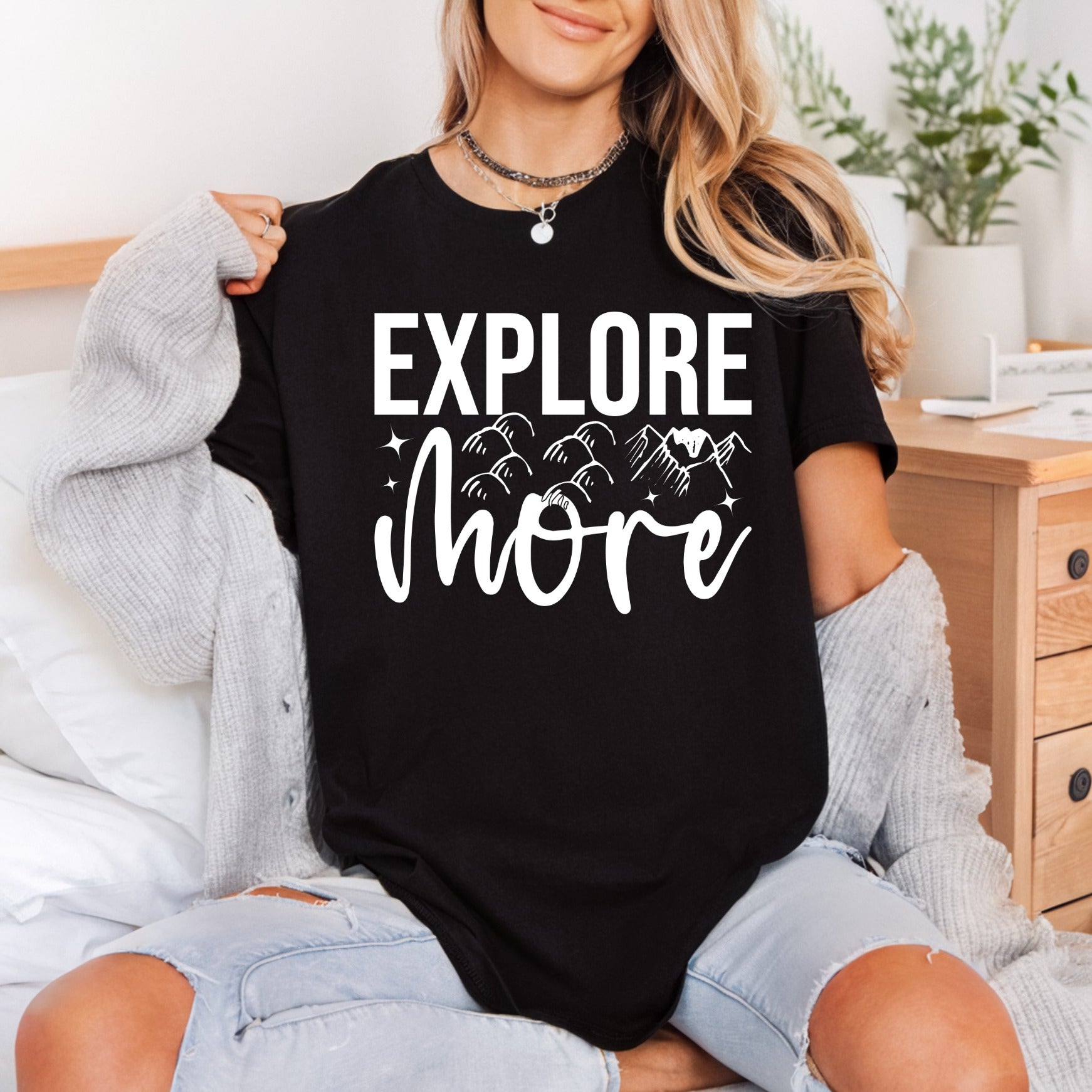 Explore More Mountain Adventure Camping Ready to Press DTF Transfer for Dtf