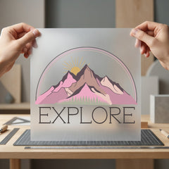 Explore Mountain Sunset Adventure Vintage Retro Ready to Press DTF Transfer for Dtf