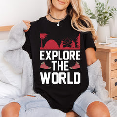 Explore World Hike Scene Aesthetic Camping Ready to Press DTF Transfer for Dtf