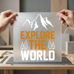 Explore World Mountains Adventure Aesthetic Ready to Press DTF Transfer for Dtf