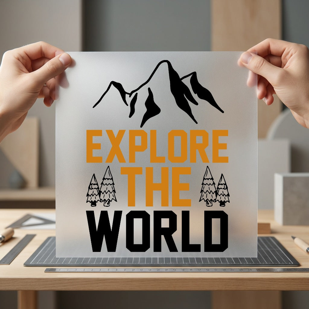Explore World Mountains Adventure Aesthetic Ready to Press DTF Transfer for Dtf