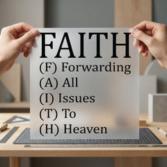Faith Acronym Inspirational Diy Christian Faith Ready to Press DTF Transfer for Dtf