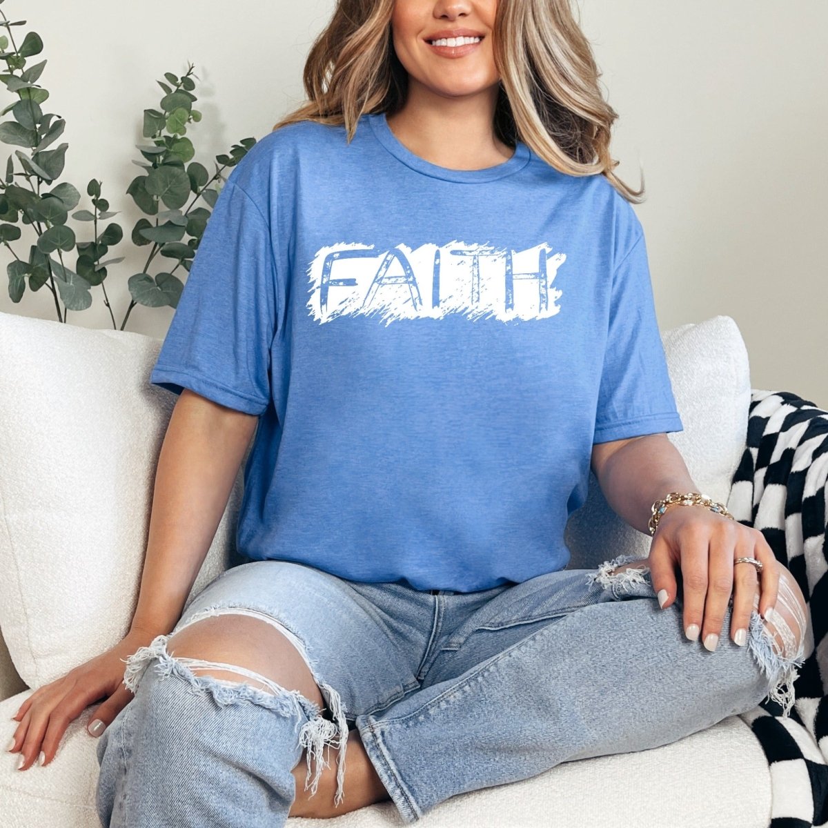 Faith | Bold Brushstroke Tee - Luckets.com
