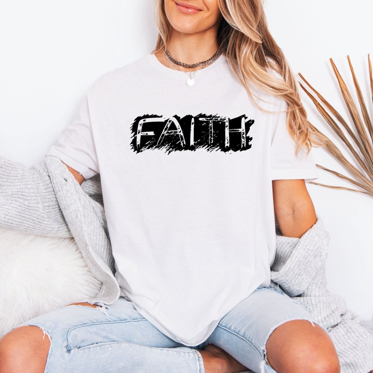 Faith | Bold Brushstroke Tee - Luckets.com