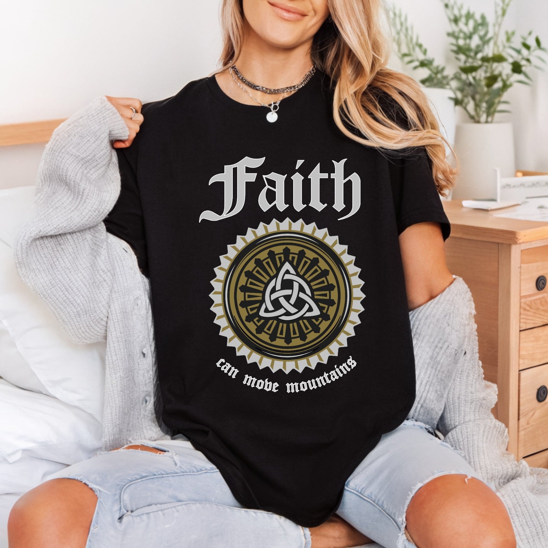 Faith Can Move Mountains Christian Faith Ready to Press DTF Transfer for Dtf