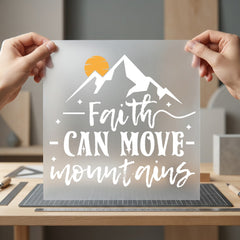 Faith Can Move Mountains Christian Faith Ready to Press DTF Transfer for Dtf