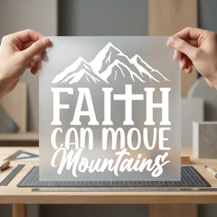 Faith Can Move Mountains Christian Faith Ready to Press DTF Transfer for Dtf