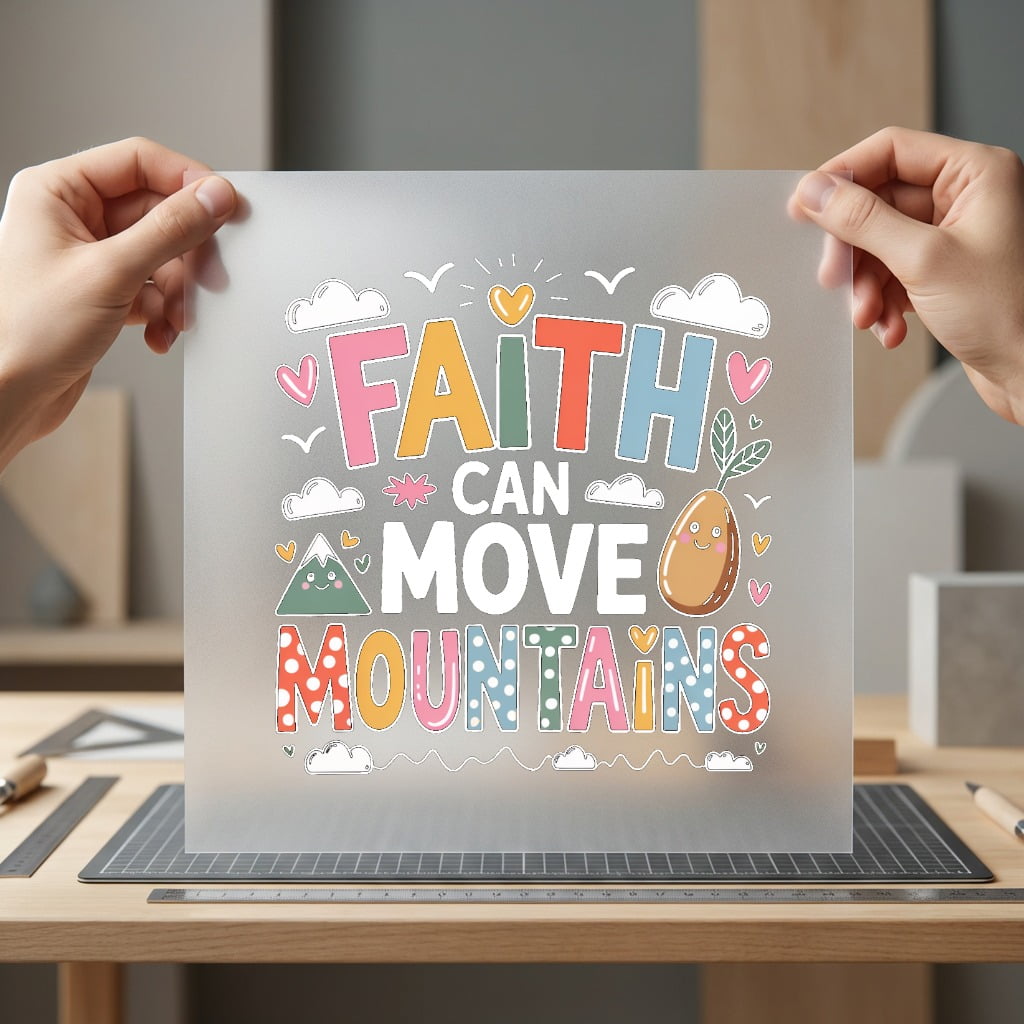 Faith Can Move Mountains Christian Faith Ready to Press DTF Transfer for Dtf